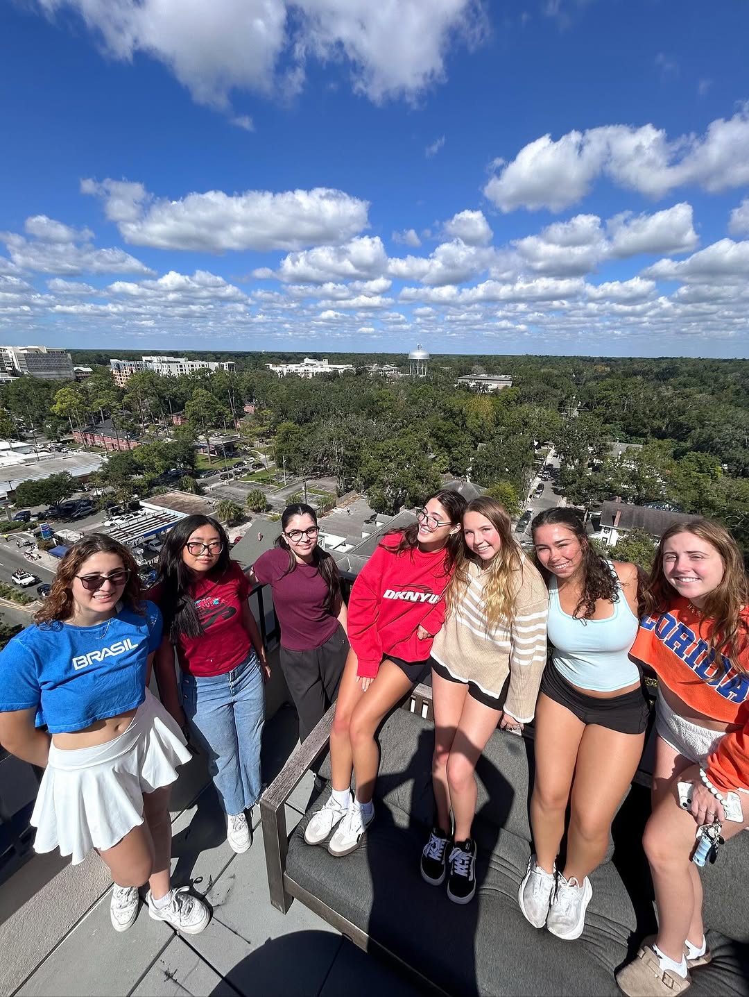 Homecoming Parade Day from the best seat in the house here at NINE31! \ud83d\udc99\ud83e\udde1 Proud to be a part of \ud83d\udc0a nation right here on University Ave and BEAT MS STATE!! \ud83c\udfc8 \n\n