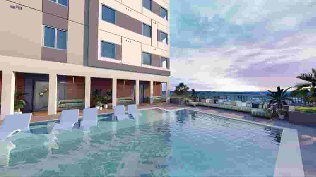 Lay out or bring the squad for a day by the resort-style pool